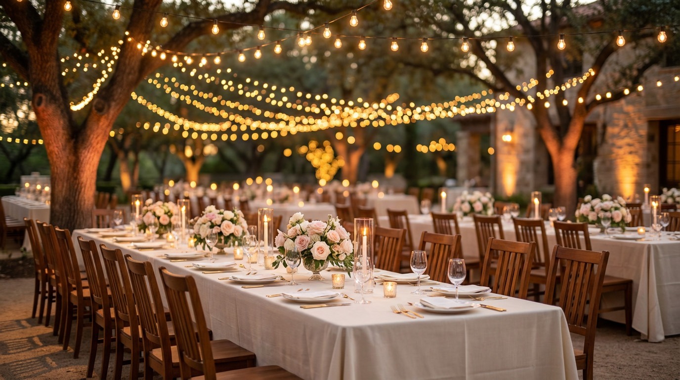Outdoor Wedding Lighting