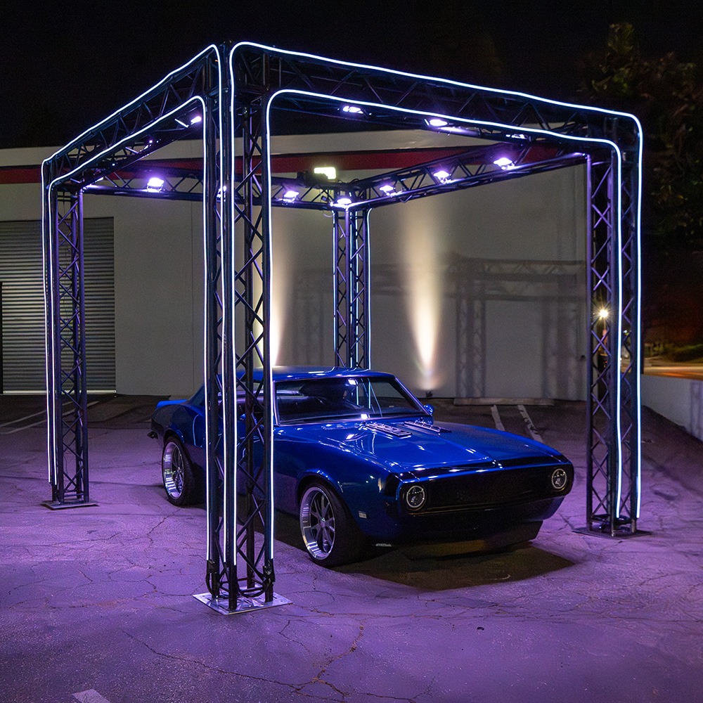 Outdoor Lighting Rig at Dealership