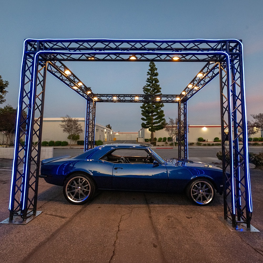 Outdoor Lighting Rig at Dealership